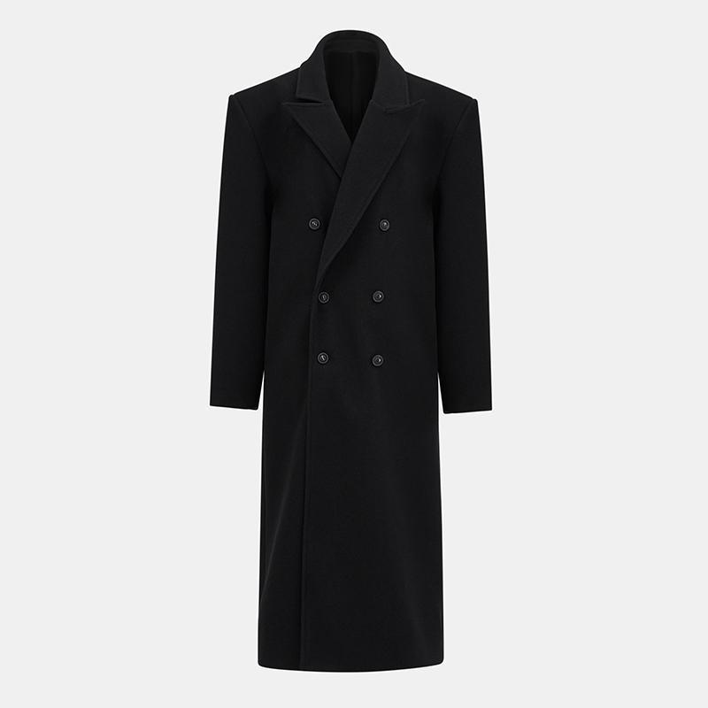 Autumn And Winter Temperament Commute Suit Collar Long Woolen Coat