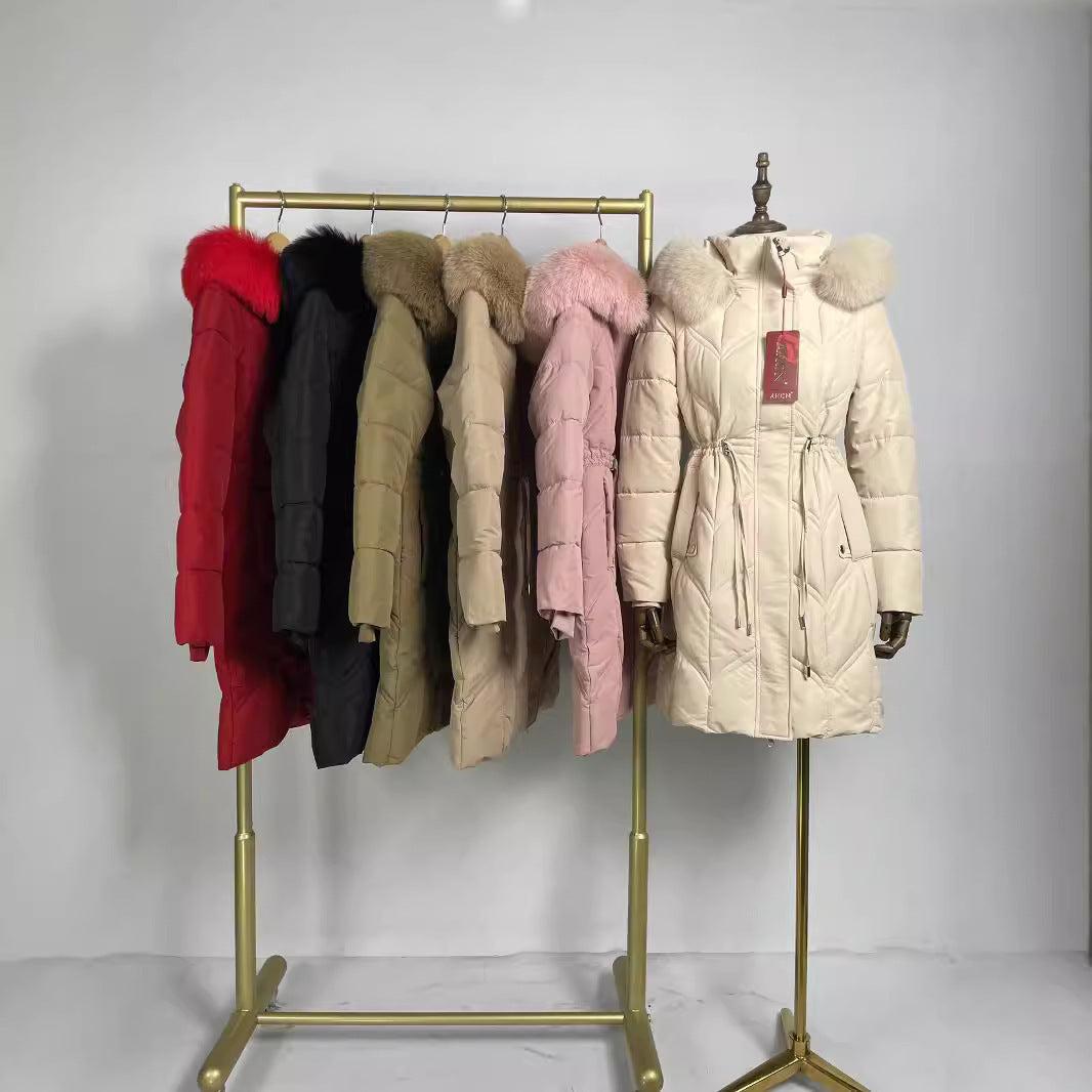 Winter Down Cotton Jacket Women's Mid-length