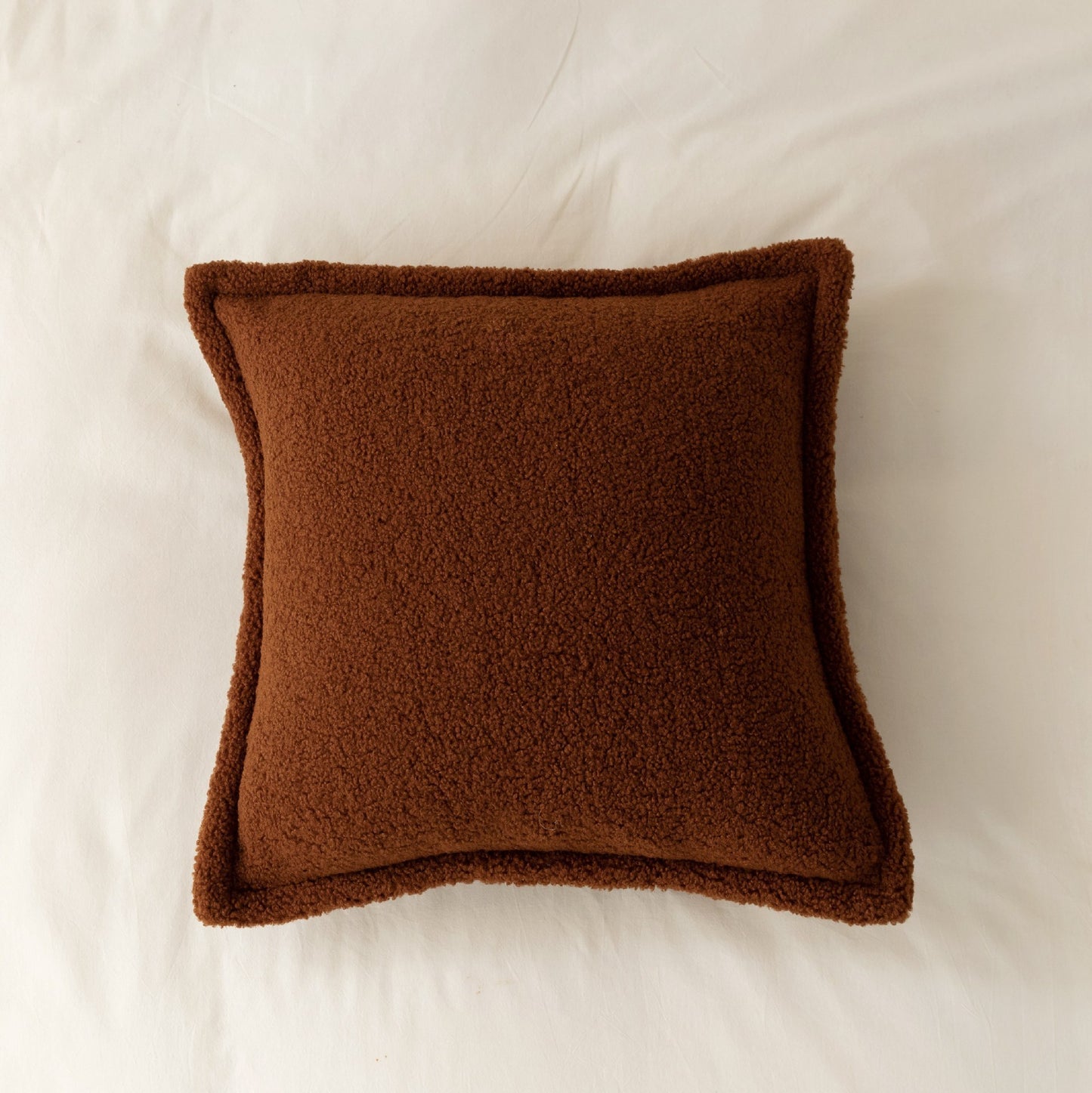 Sofa Backrest Grain Wool Plush Pillow Bedside Cushion
