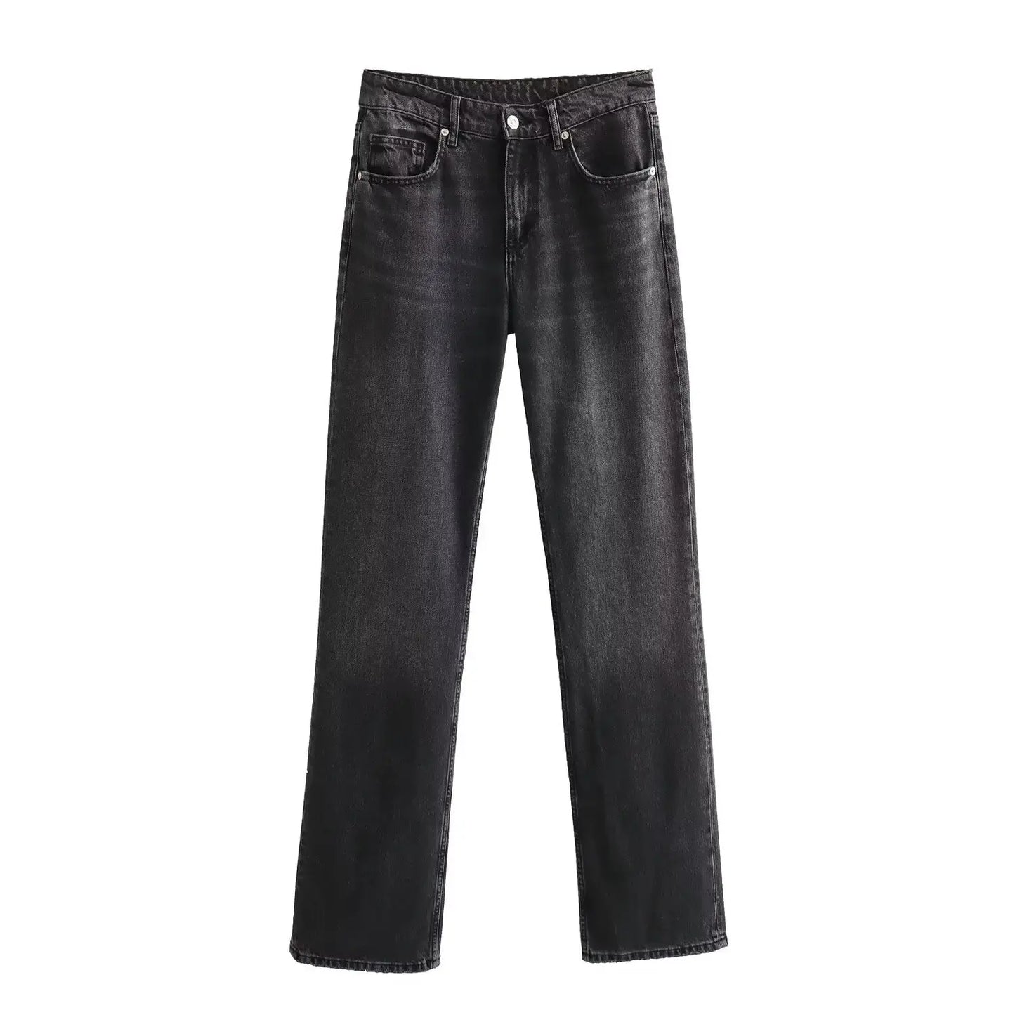 Autumn And Winter Jeans High Waist Straight Pants Women's Wide-leg Pants Nipaaj