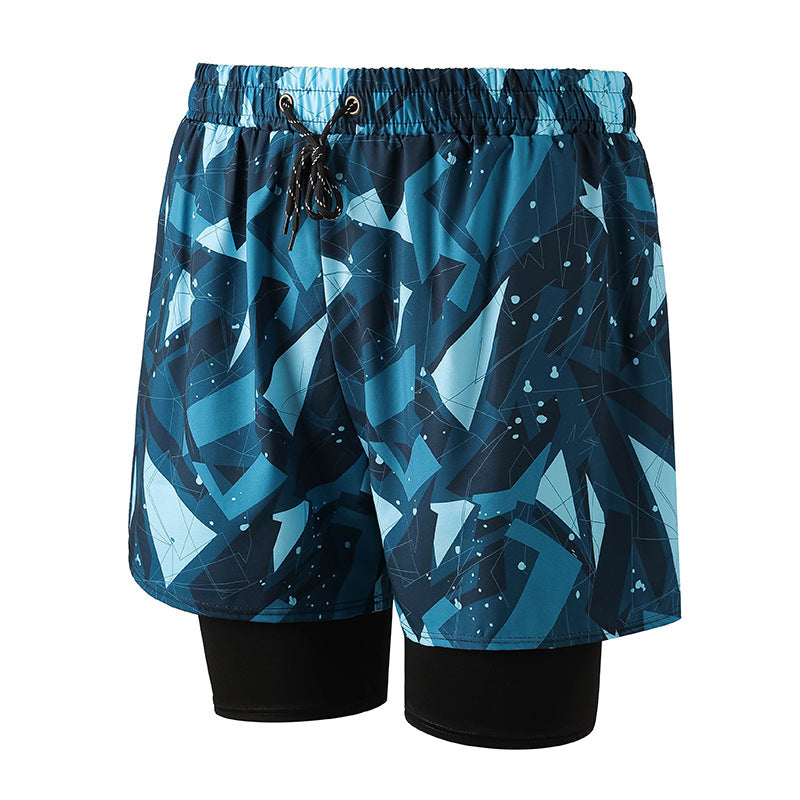Anti-embarrassment Men's Swimming Trunks