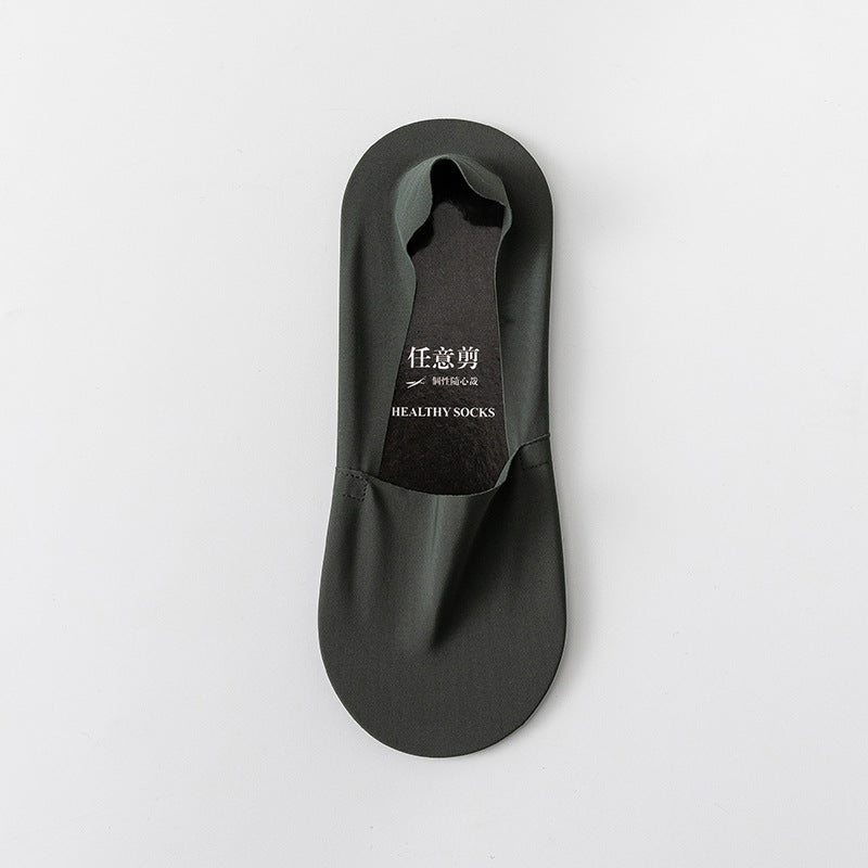 Socks Shallow Mouth Invisible Seamless Low Cut Pure Cotton Bottom Ice Silk