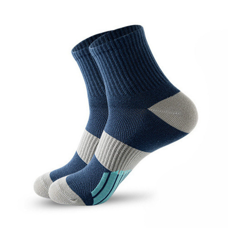 Men's Middle Tube Socks Color Matching Sports Basketball Socks