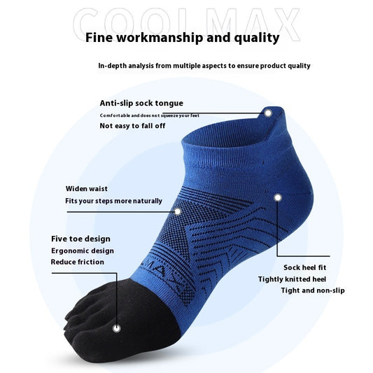 Sports Marathon Toe Socks Men