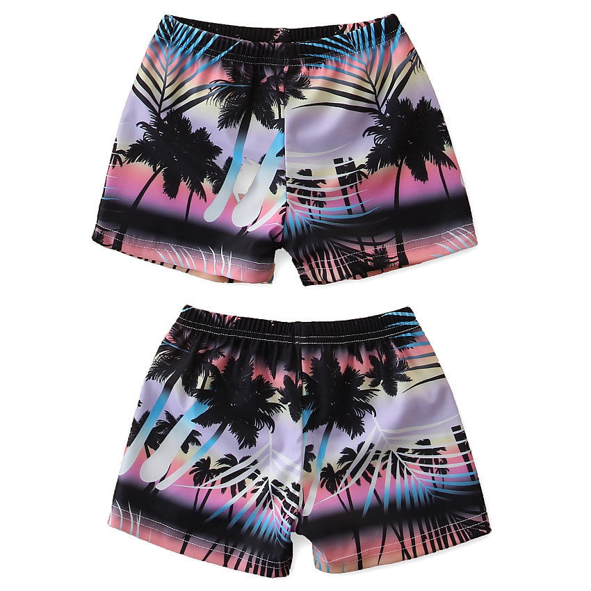Summer children's beach swimming trunks