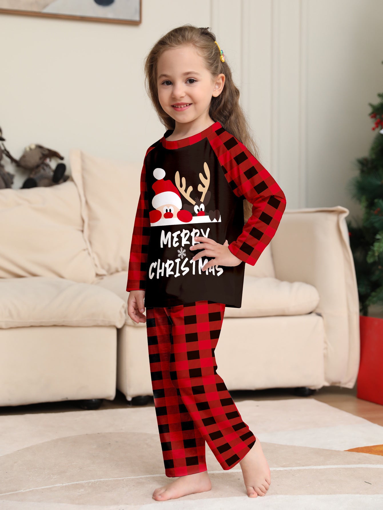 Cute Letters Printed Christmas Parent-child Suit