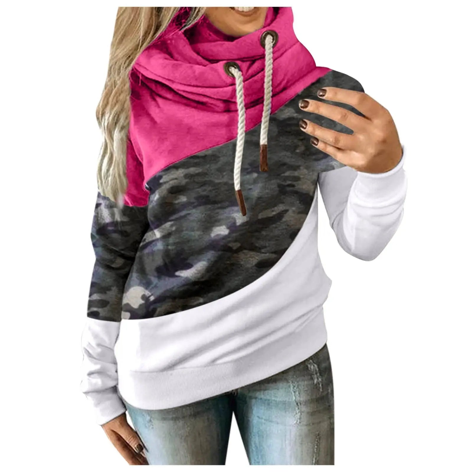 Hoodies Women Camouflage hoodie Sweatshirt Nipaaj