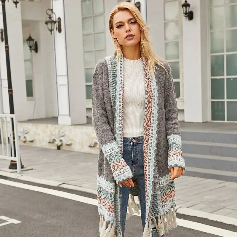 Women's Street Fashion Mid-length Loose Sweater Nipaaj