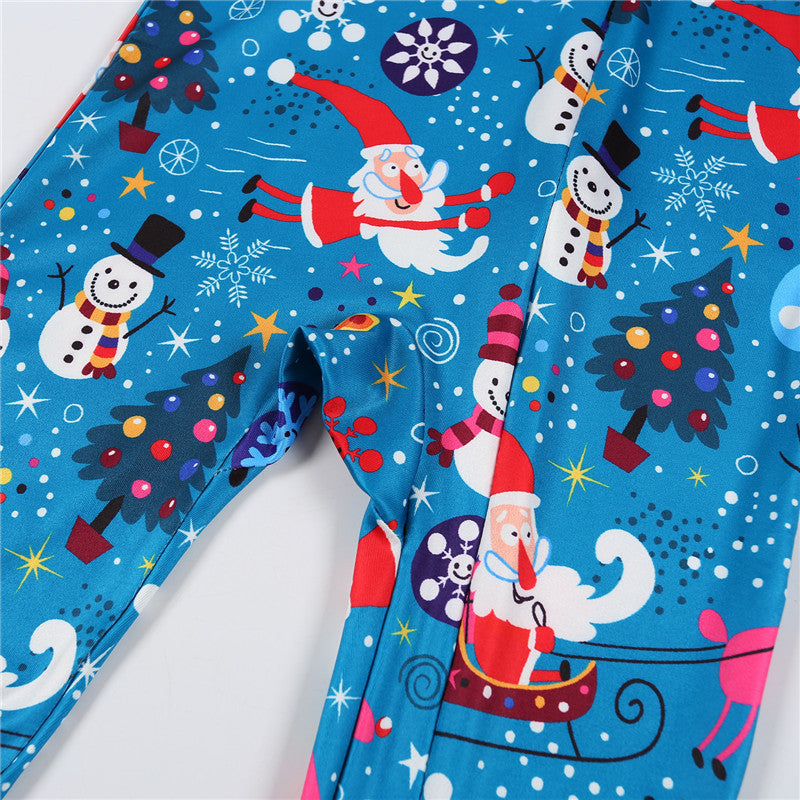 New Parent-Child Christmas Pajamas Parent-child Leisure Wear Set