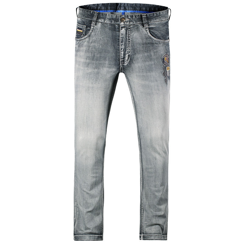 Men's Thin Straight Large Size Loose Jeans
