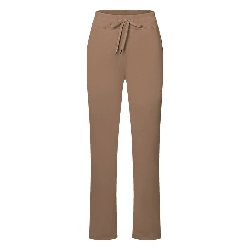 High Waist Hip Lift Nude Feel Sports Pants Women's Sports Wear Loose