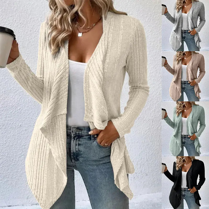 Cardigan Long Sleeve Sweater Casual Women's Clothing null