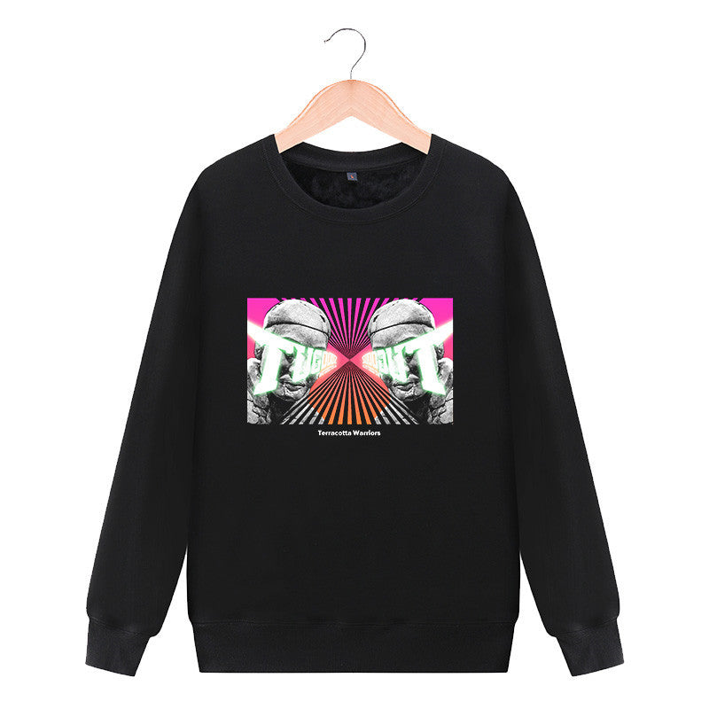 Round neck sweater casual jacket