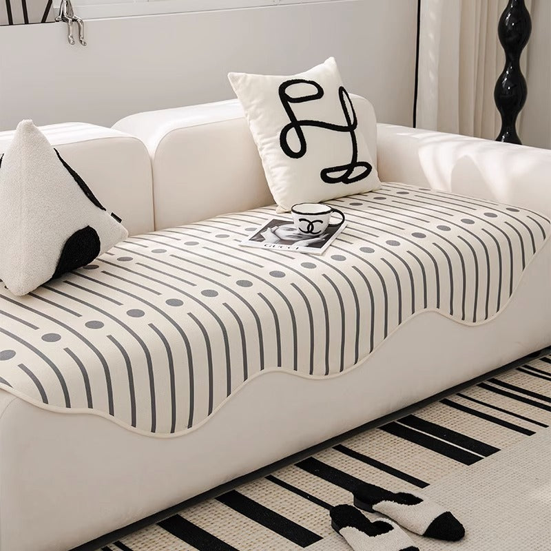 Four Seasons Universal Modern Light Luxury Straight Row Sofa Cushion Cover Cloth