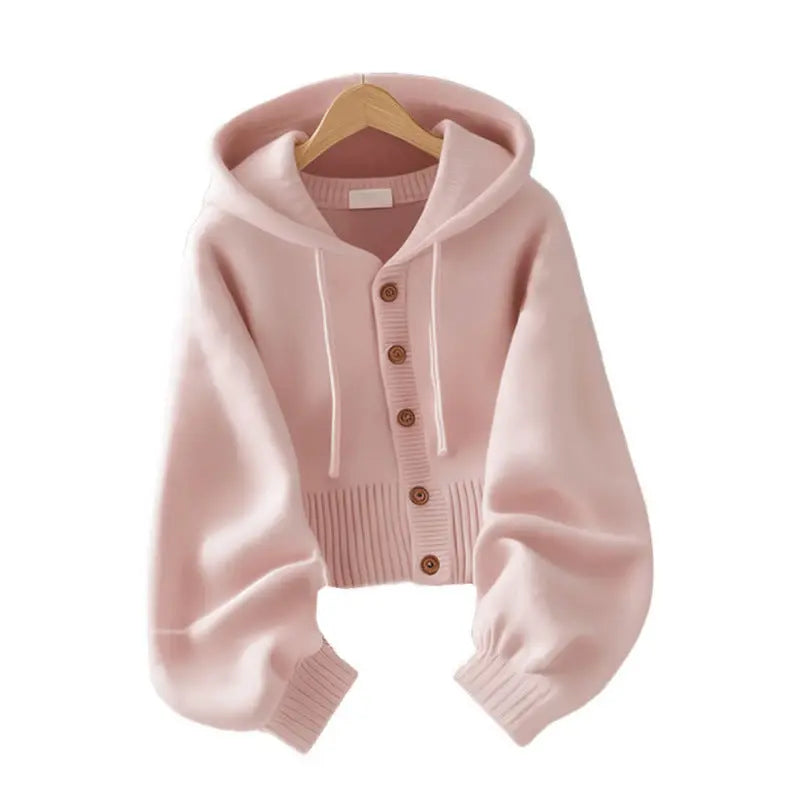 Soft Glutinous Hooded Sweater Coat Ladies Nipaaj