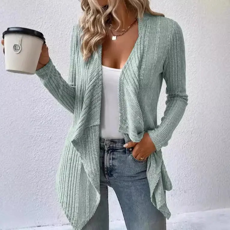 Cardigan Long Sleeve Sweater Casual Women's Clothing null