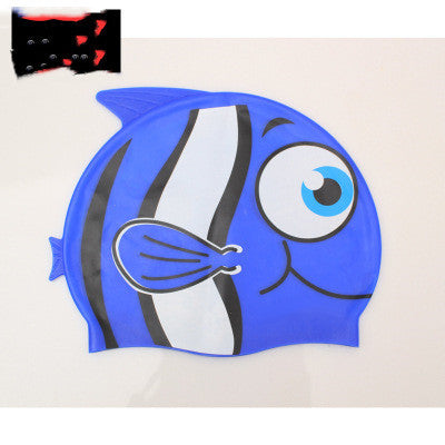 Silicone Children's Swimming Cap Cute Cartoon