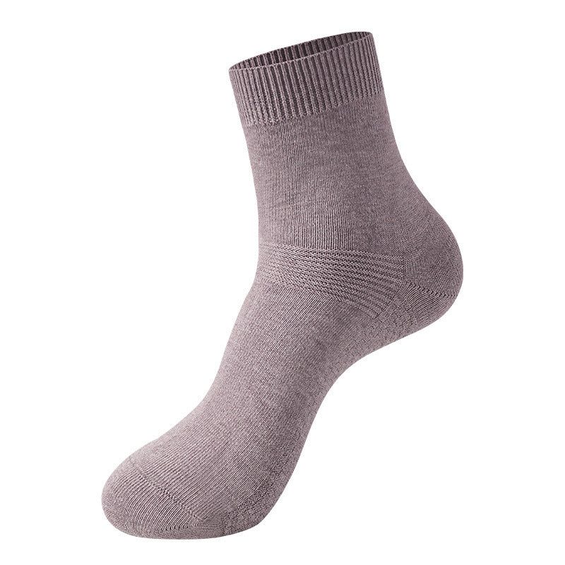 Pure Cotton Handmade Boneless Suture Antibacterial Deodorant Four Seasons Mid-calf Length Women's Socks