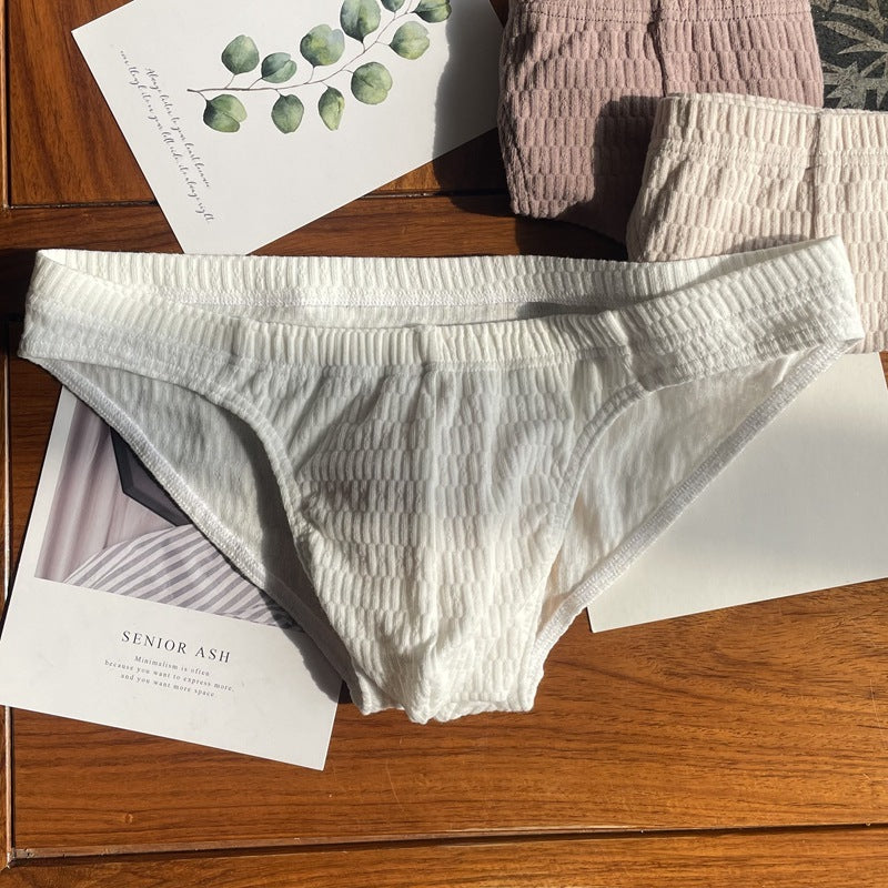 Men's Triangle Underwear Pure Cotton Pants Solid Color Shorts