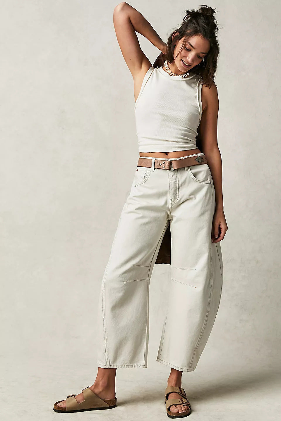 Cross-border Trend Niche Drape Jeans Summer New Loose Straight Washed Wide-leg Long Pants Spot Delivery