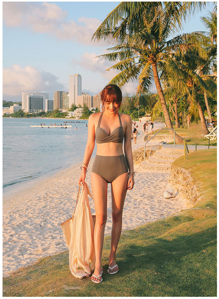 Swimsuit split bikini swimming