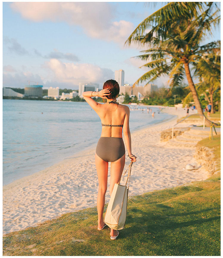 Swimsuit split bikini swimming