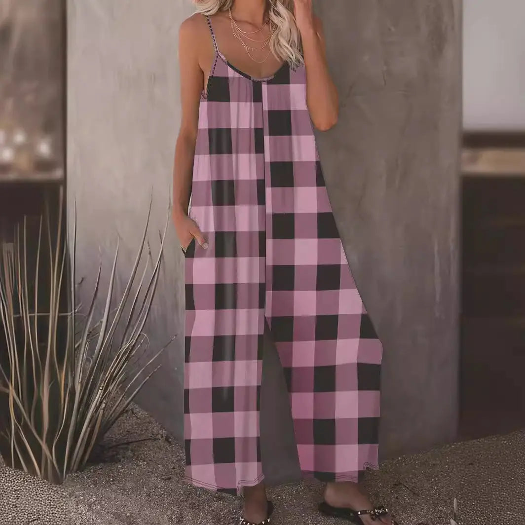 Slip-in Casual Sling Jumpsuit Women null