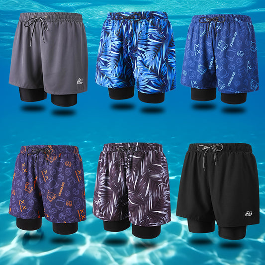 Anti-embarrassment Men's Swimming Trunks