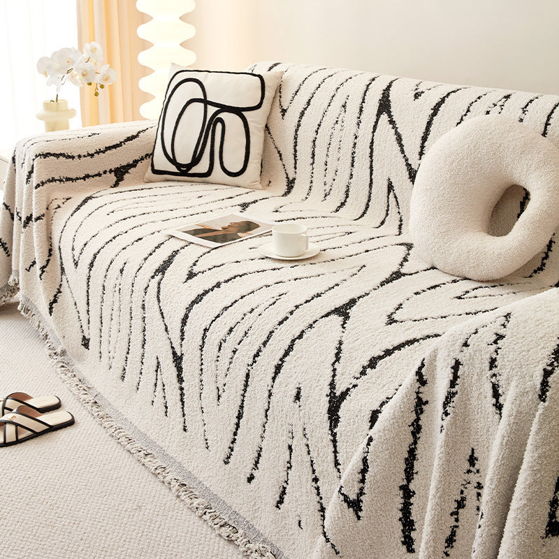 Wool Yarn One-piece Full Covered Light Luxury Fabric Sofa Cover