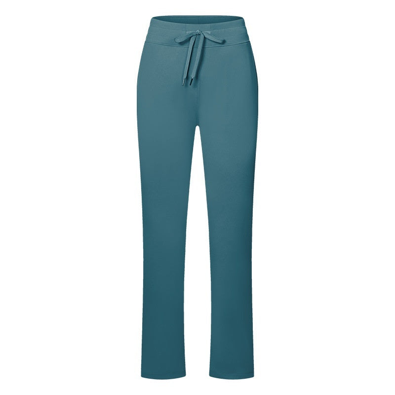 High Waist Hip Lift Nude Feel Sports Pants Women's Sports Wear Loose