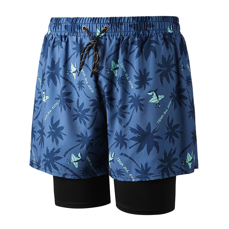 Anti-embarrassment Men's Swimming Trunks