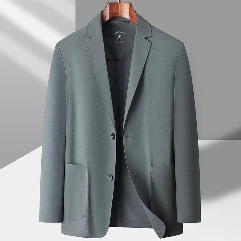 Summer Ice Silk Suit Men's Casual Sun-proof Light Coat