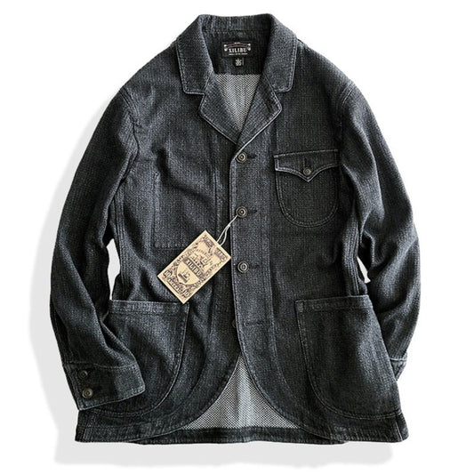 American Retro Workwear Leisure Suit Jacket Coat