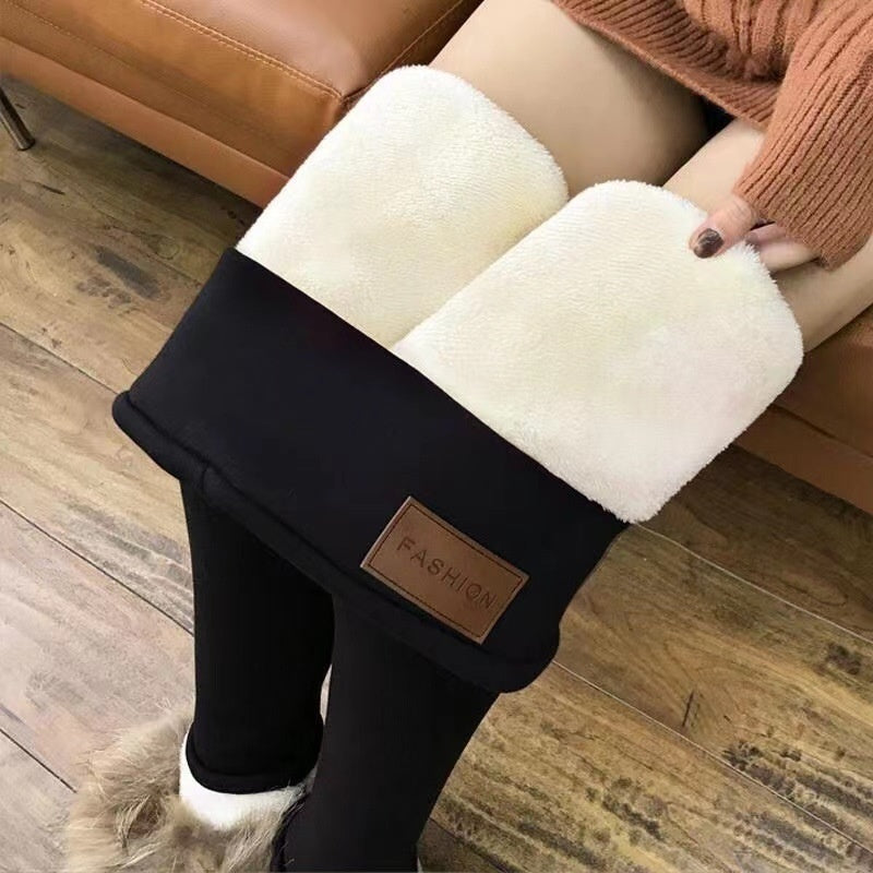 Plus Size Fleece-lined Thicker Cashmere Leggings