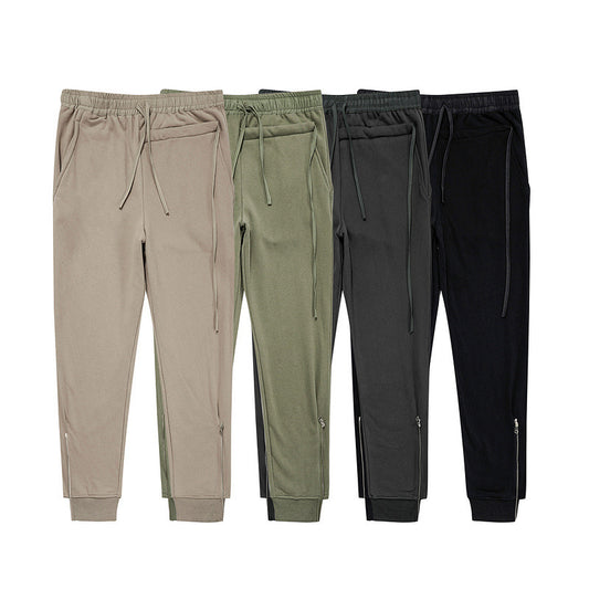 High Street Zip And Fleece Sweatpants Fashion