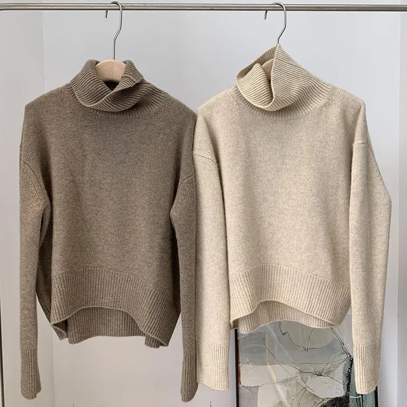 Lazy cashmere turtleneck cashmere sweater Nipaaj