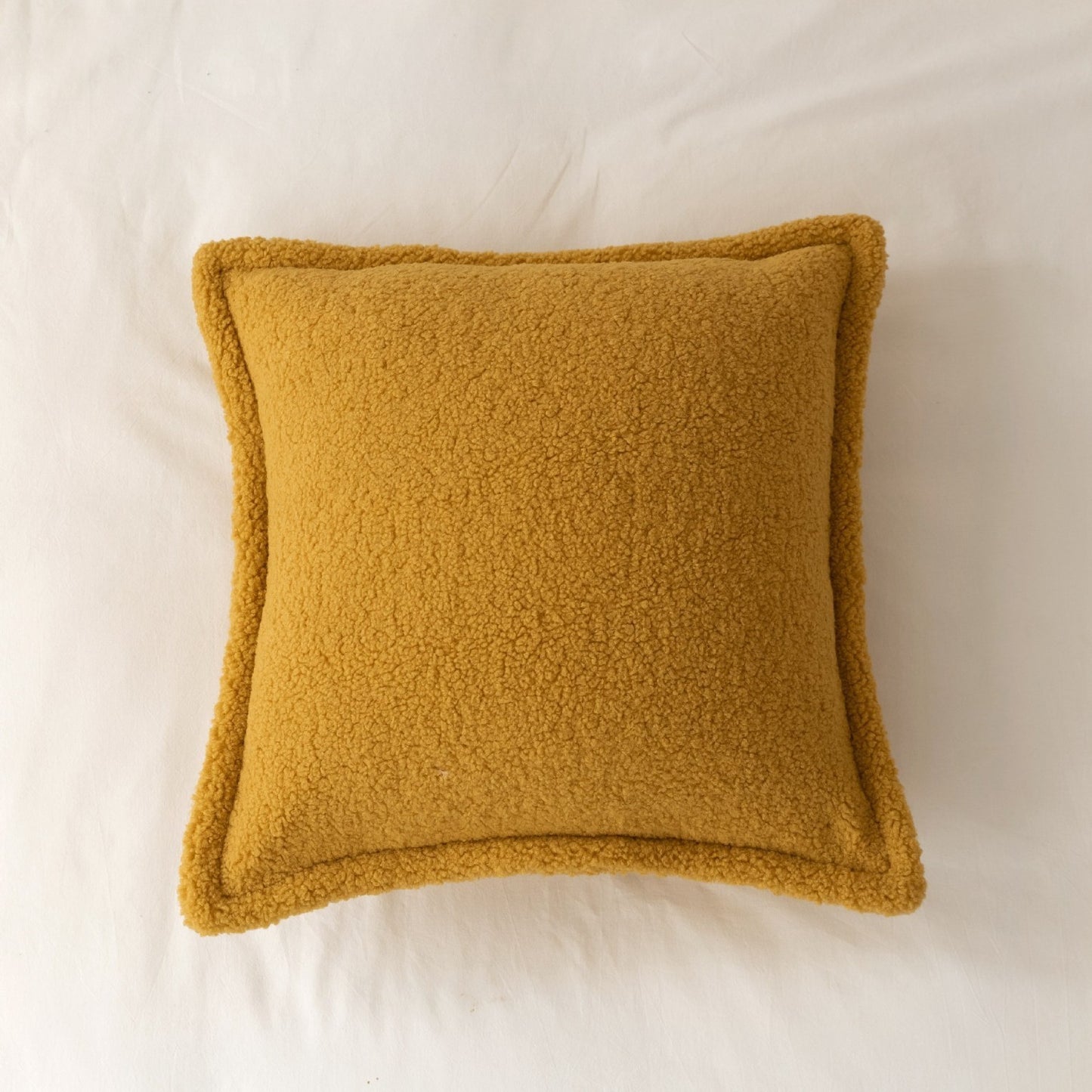 Sofa Backrest Grain Wool Plush Pillow Bedside Cushion