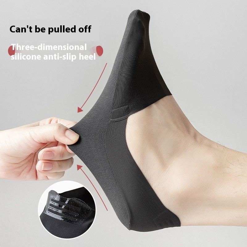 Socks Shallow Mouth Invisible Seamless Low Cut Pure Cotton Bottom Ice Silk
