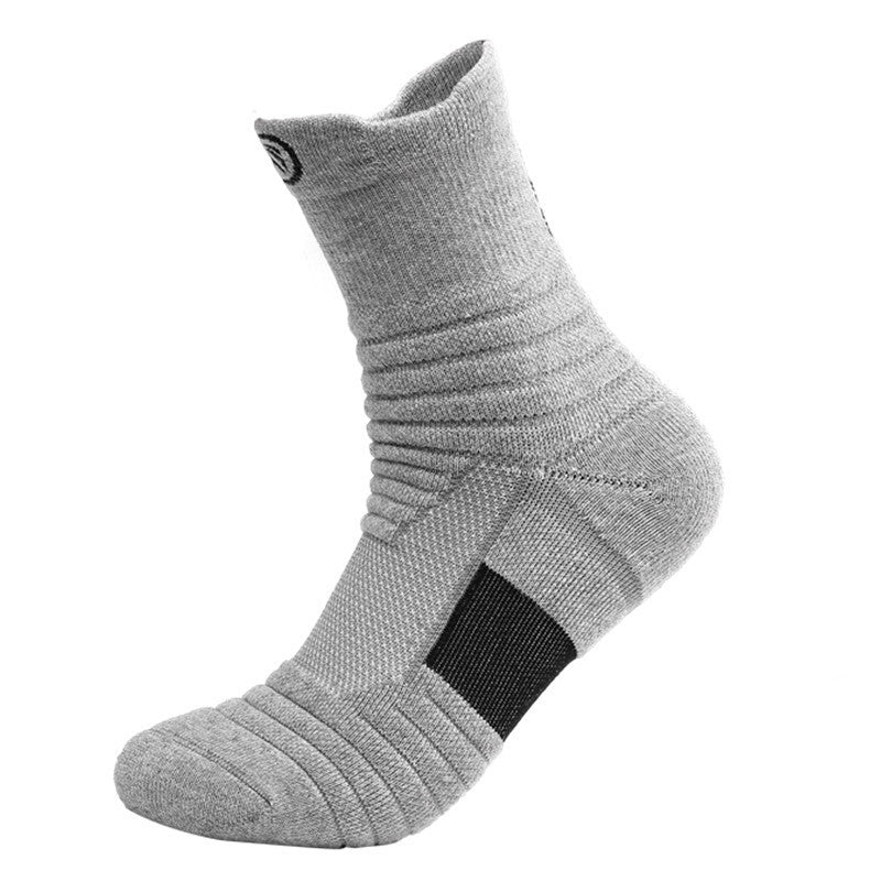 Running Socks Men's Basketball Stockings Thick Towel Bottom Terry-loop Hosiery