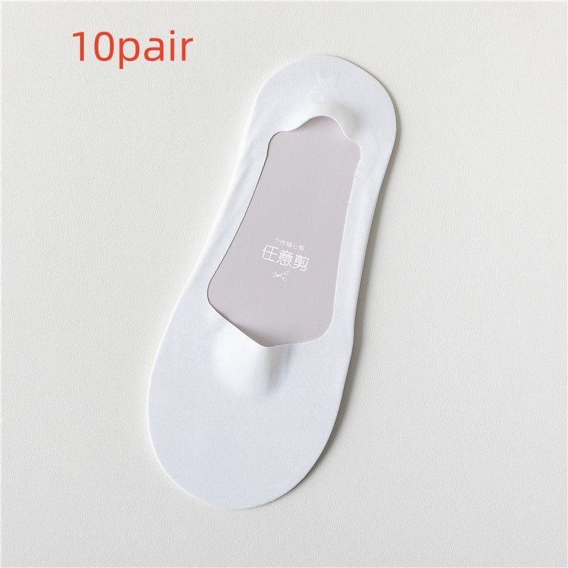 Men's Thin Arbitrary Cut Ice Silk Seamless Low Cut Socks