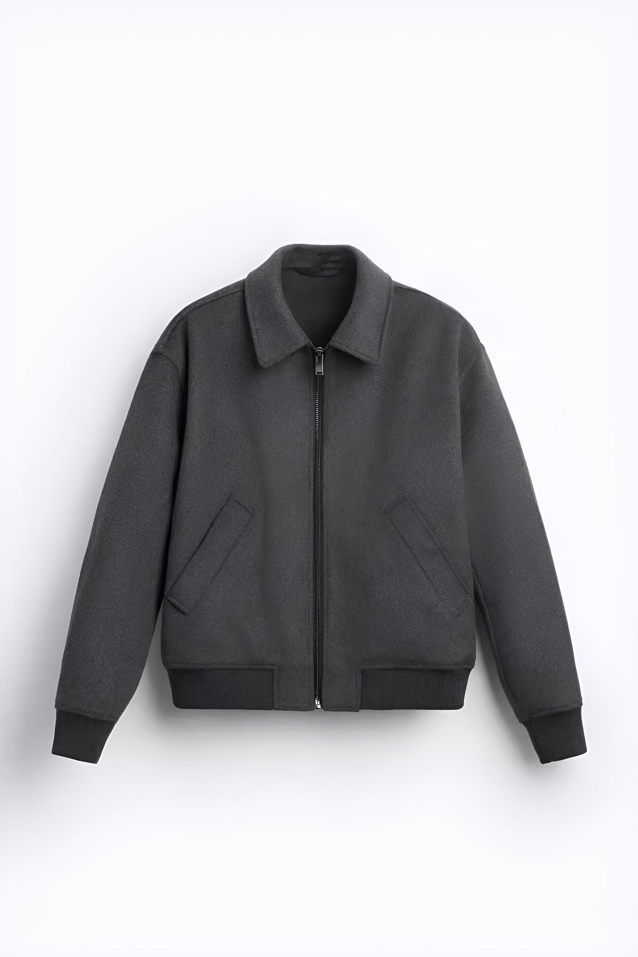 Wear Polo Collar Woolen Coat British Jacket Cardigan