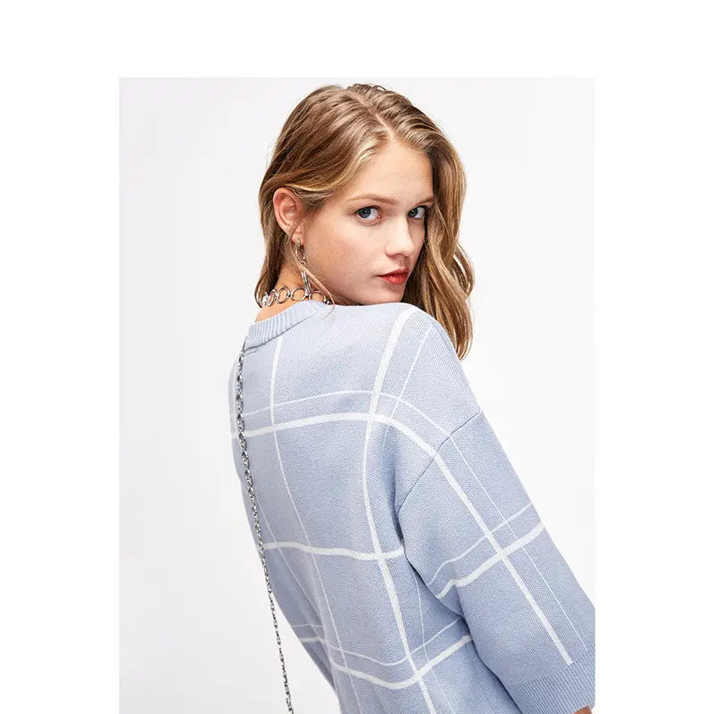 Loose small fragrance style pullover sweater Nipaaj