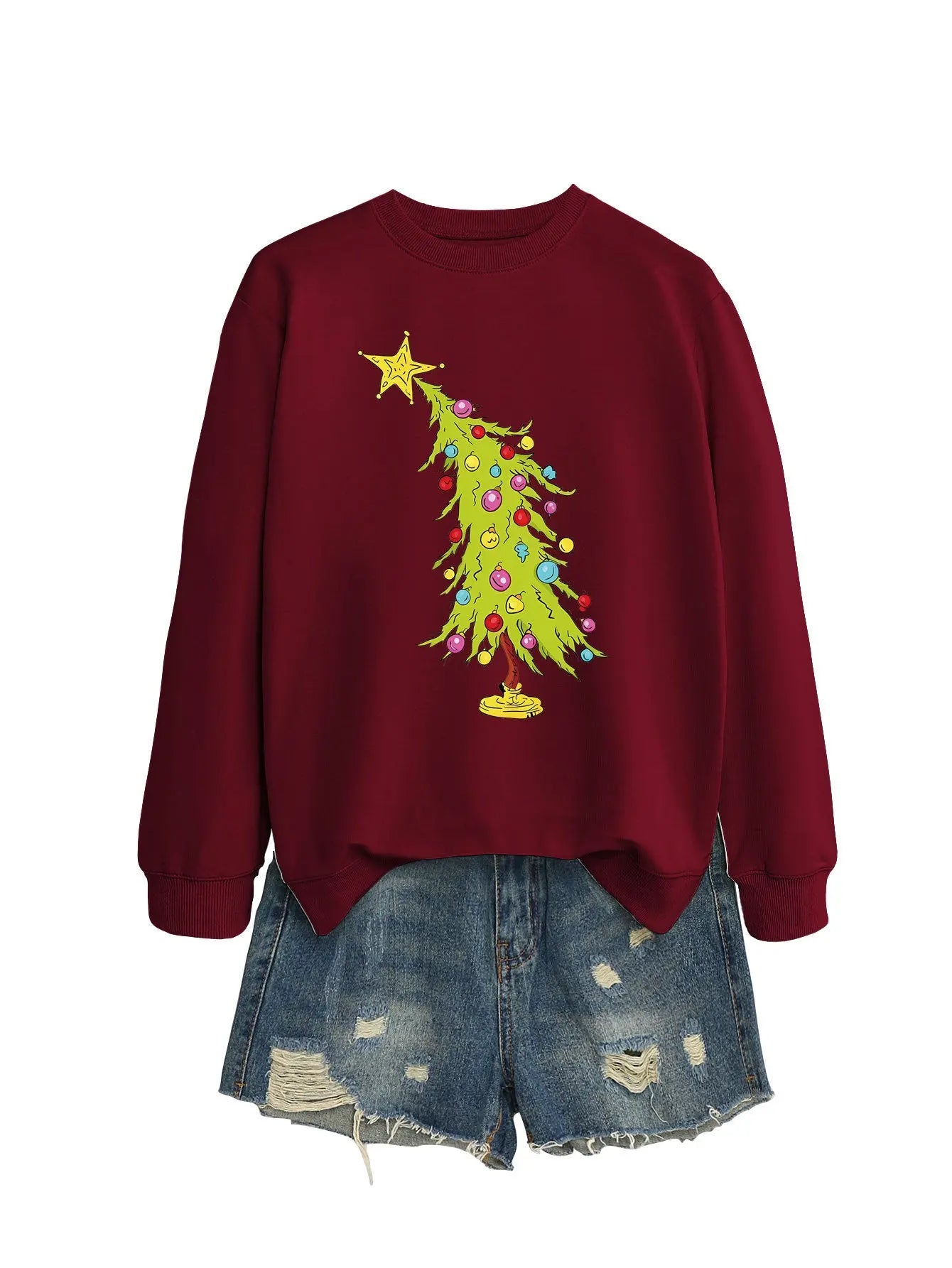 Five-pointed Star Green Christmas Tree Fashion Sweater Female Nipaaj