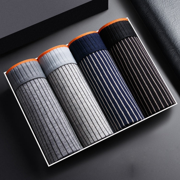 Men's Underwear Pure Cotton Boxer Brief Close-fitting Shorts