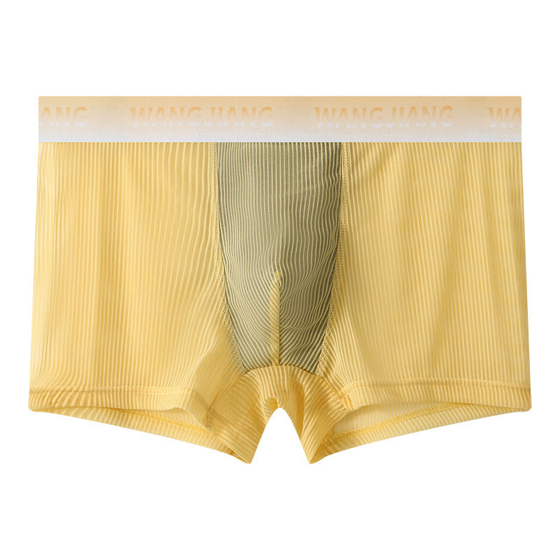 Mesh Underwear Men's Ice Silk Boys Boxer