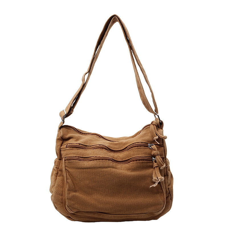 Pure Color All-matching Large Capacity Totes Women's New Fashion