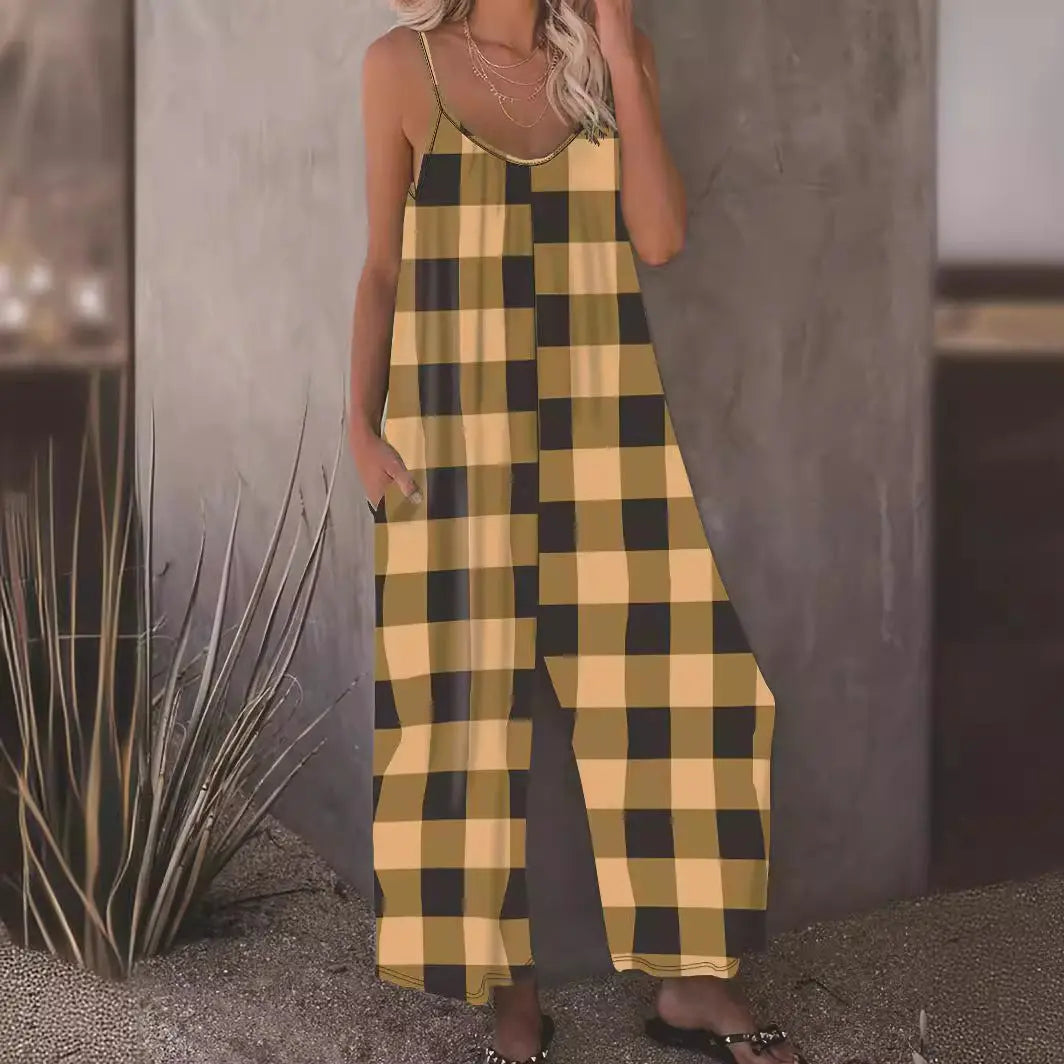 Slip-in Casual Sling Jumpsuit Women null