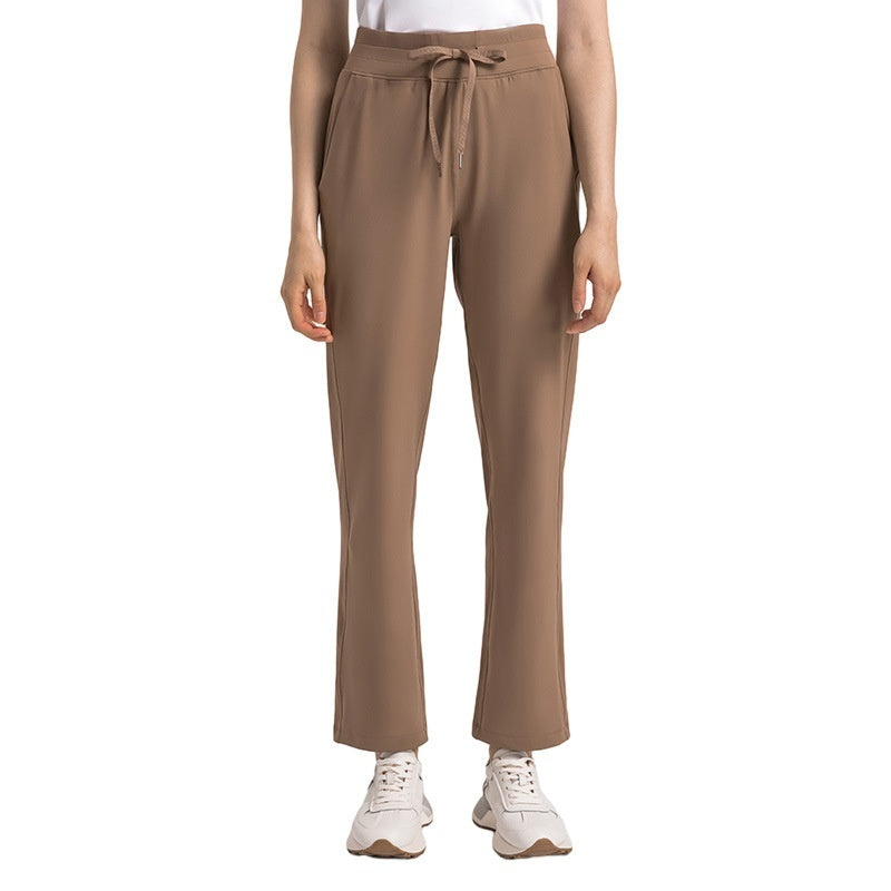 High Waist Hip Lift Nude Feel Sports Pants Women's Sports Wear Loose