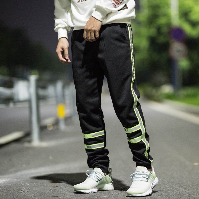 Men's Fashion And Comfort Street Reflective Sweatpants