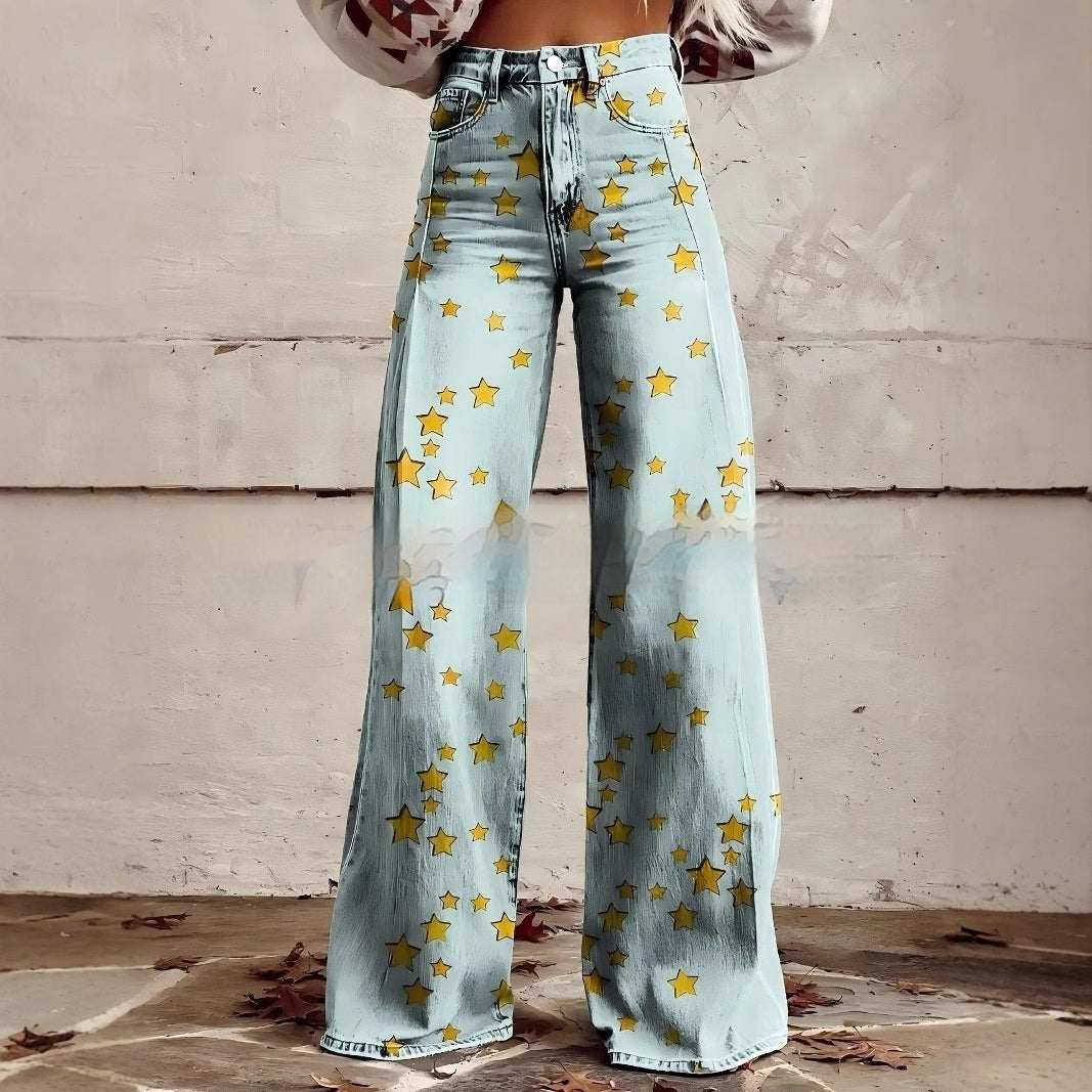 Plus Size Women's Casual Thin Imitation Jeans